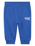 Set tuta sportiva per neonato Kenzo Kids blu con design stampa - Rubino Kids