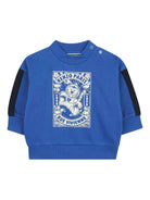 Set tuta sportiva per neonato Kenzo Kids blu con design stampa - Rubino Kids