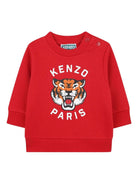 Set tuta sportiva per neonato Kenzo Kids rosso con logo - Rubino Kids