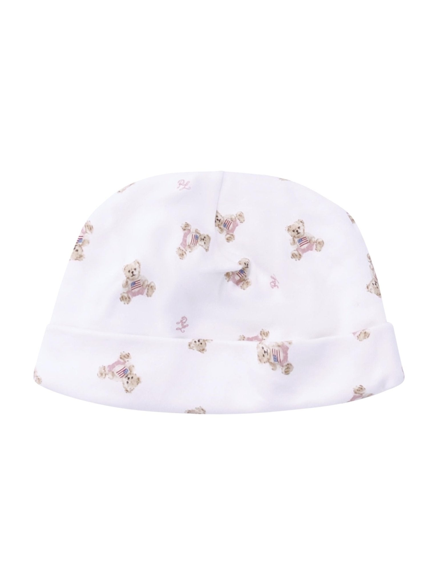 Set tutina cappellino e bavaglino per neonato Polo Ralph Lauren Kids bianco con motivo Polo Bear - Rubino Kids