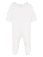 Set tutina cappello e berretto per neonata Chloé Kids bianco con cuciture tono su tono - Rubino Kids