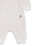 Set tutina con cappellino per neonata Missoni Kids rosa con motivo a chevron - Rubino Kids