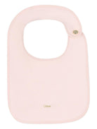 Set tutina e bavaglini per neonata Chloé Kids beige con chiusura con bottone a pressione - Rubino Kids