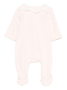 Set tutina e bavaglini per neonata Chloé Kids rosa con colletto a smerlo - Rubino Kids