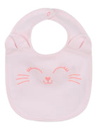 Set tutina e bavaglino per neonata Billieblush rosa con stampa love - Rubino Kids