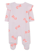 Set tutina e bavaglino per neonata Billieblush rosa con stampa love - Rubino Kids