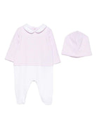 Set tutina e berretto per neonata Balmain Kids rosa con stampa geometrica - Rubino Kids