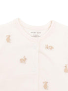 Set tutina e copertina per neonata Avery Row beige con coniglietto ricamato - Rubino Kids