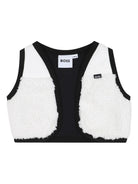 Set tutina e gilet per neonato Boss Kids nero con motivo a pois - Rubino Kids