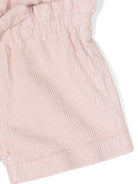 Shorts a coste per bambina Il Gufo rosa con dettaglio fiocco - Rubino Kids