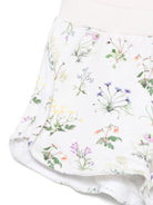 Shorts Acacia per bambina Molo bianchi con stampa fiori - Rubino Kids