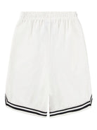 Shorts Adeen per bambino Molo bianchi con bordo a contrasto - Rubino Kids