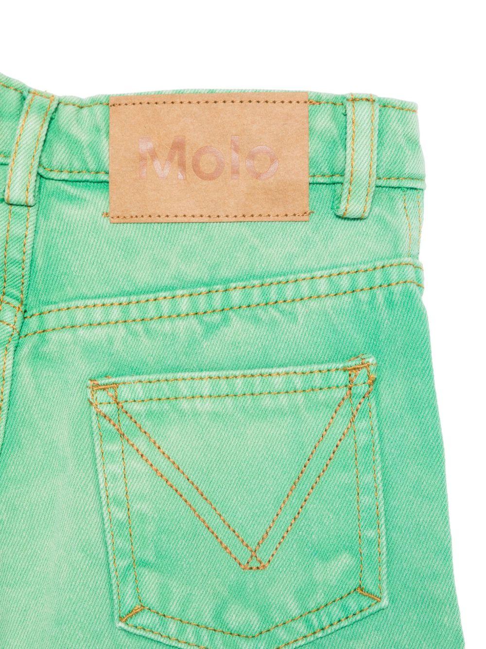 Shorts Amberly per bambina Molo verde con logo - Rubino Kids