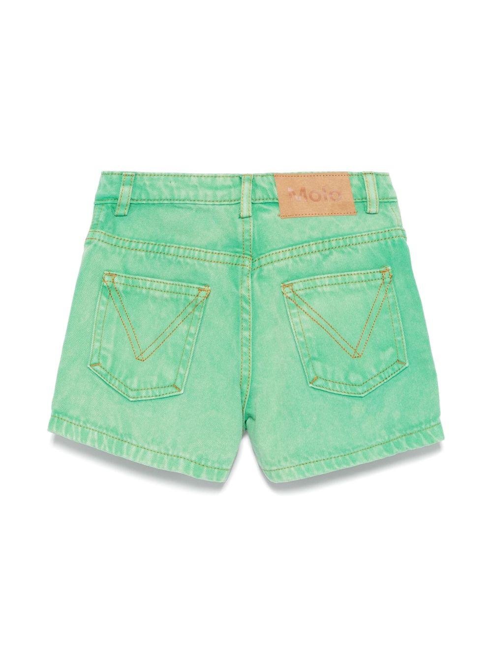 Shorts Amberly per bambina Molo verde con logo - Rubino Kids