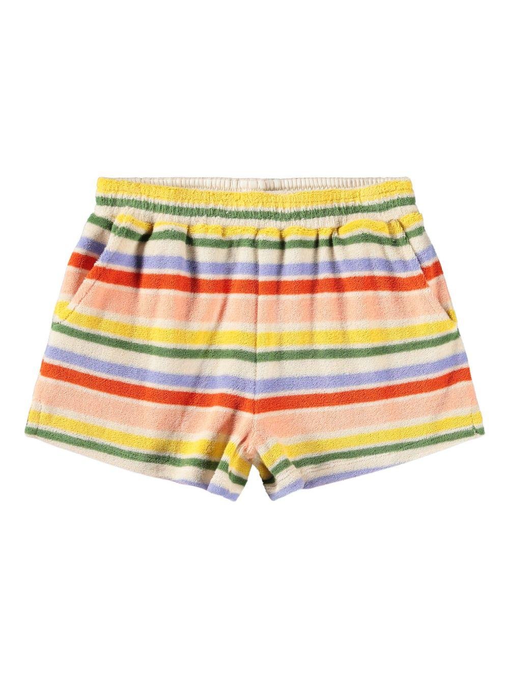 Shorts Angela per bambina Molo multicolore con design a righe - Rubino Kids