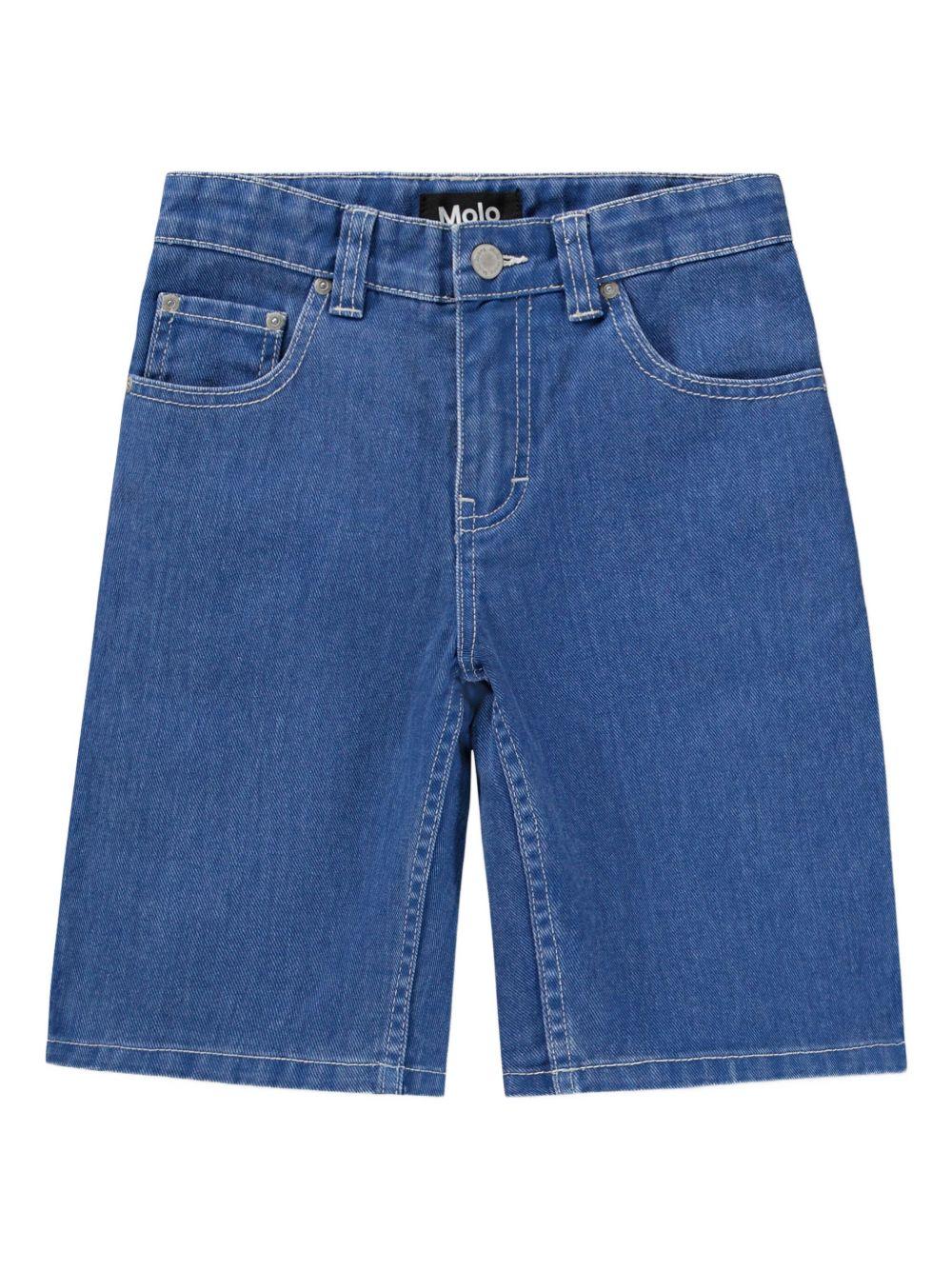 Shorts Arts per bambino Molo denim con design a cinque tasche - Rubino Kids