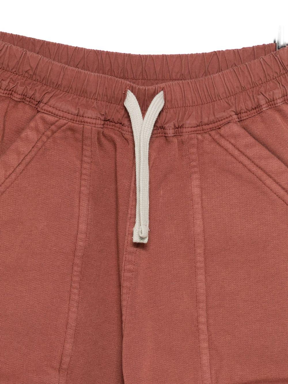 Shorts Cargo per bambino Rick Owens Kids marrone con ampia fascia elastica in vita - Rubino Kids