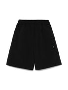 Shorts con coulisse per bambino Aspesi Kids nero con mini targhetta - Rubino Kids