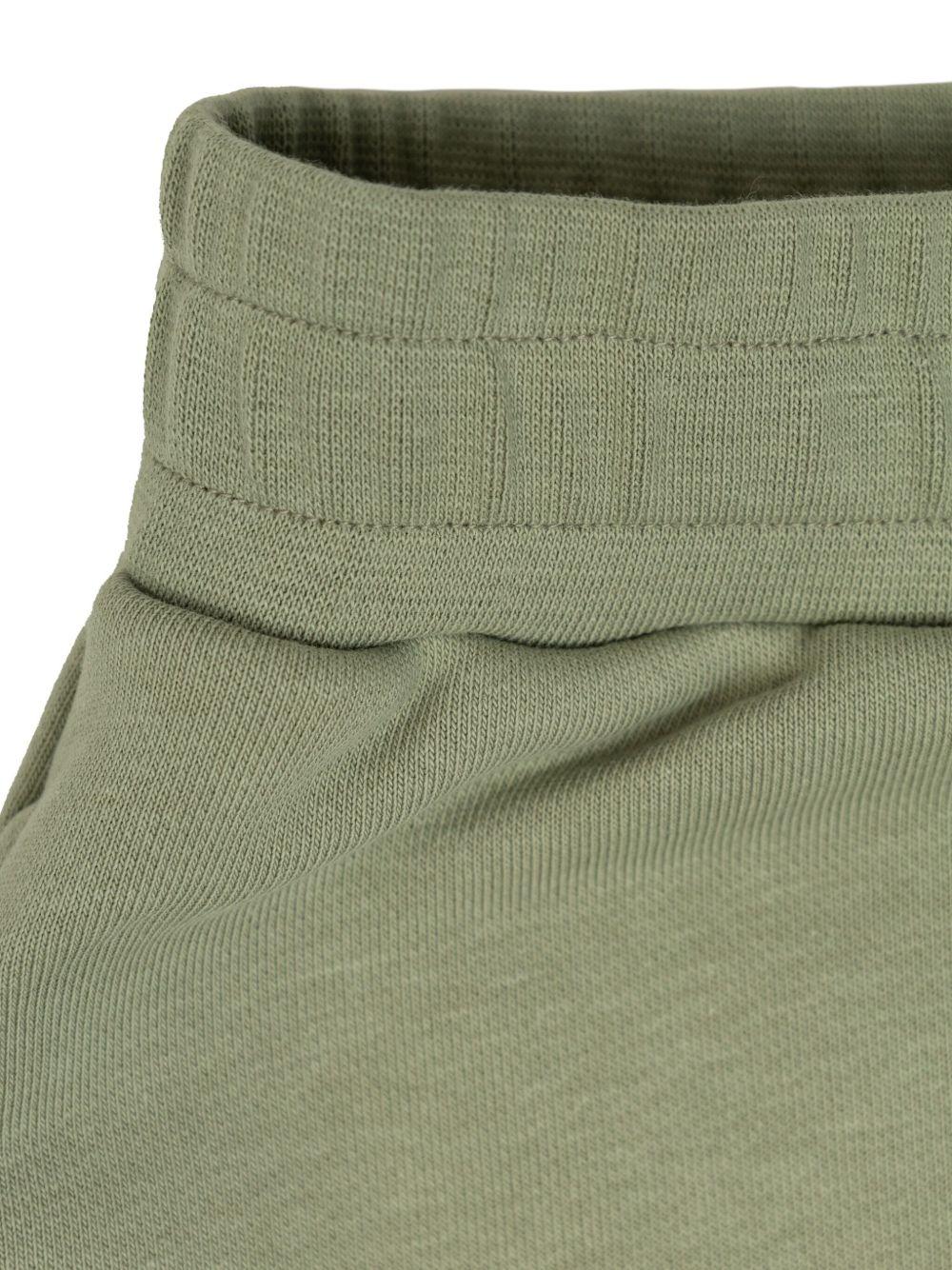 Shorts con stampa per bambino Golden Goose Kids verde con orlo dritto - Rubino Kids