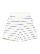 Shorts cornelia per bambina Bonpoint beige con motivo a righe - Rubino Kids