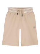 Shorts da bambino Boss Kids beige con motivo a righe - Rubino Kids