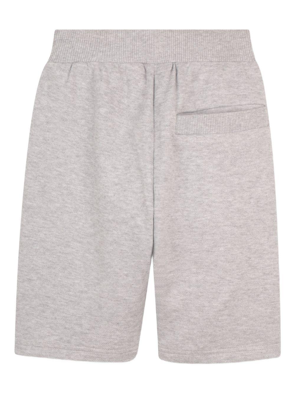Shorts da bambino Givenchy Kids grigio con stampa logo - Rubino Kids