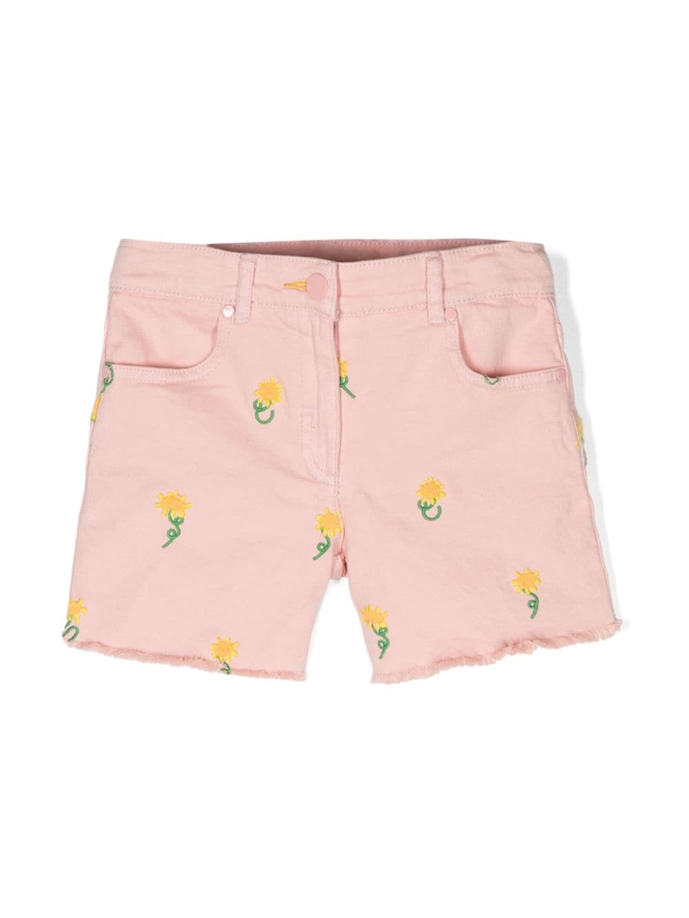 Shorts denim a fiori - Rubino Kids