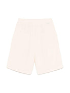 Shorts dritti per bambino Paolo Pecora Kids beige con due tasche posteriori applicate - Rubino Kids
