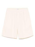 Shorts dritti per bambino Paolo Pecora Kids beige con due tasche posteriori applicate - Rubino Kids