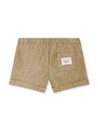 Shorts Ecady per neonata Bonpoint beige con tasca posteriore - Rubino Kids