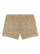 Shorts Ecady per neonata Bonpoint beige con tasca posteriore - Rubino Kids