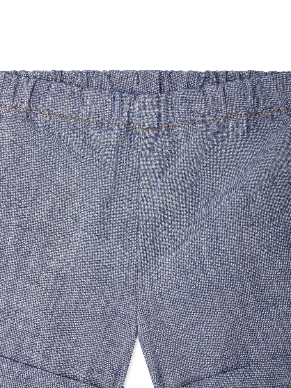 Shorts Ecady per neonata Bonpoint blu con vita elasticizzata - Rubino Kids