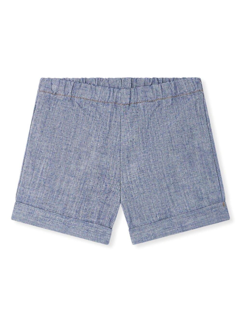 Shorts Ecady per neonata Bonpoint blu con vita elasticizzata - Rubino Kids