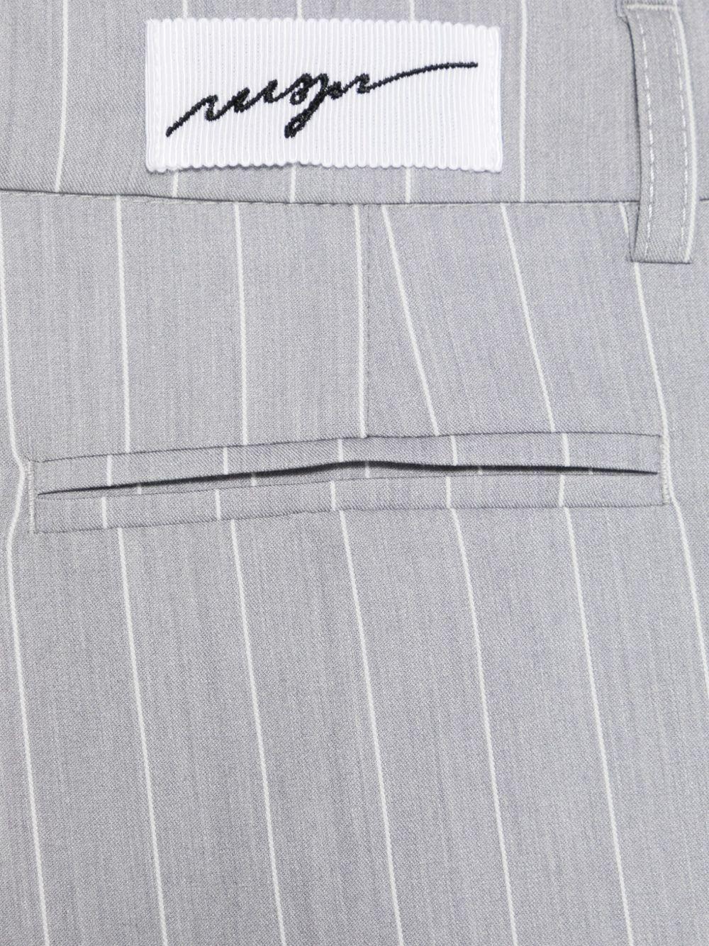 Shorts effetto gonna a pieghe per bambina MSGM Kids grigio con passanti - Rubino Kids