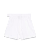 Shorts effetto gonna per bambina POLO RALPH LAUREN KIDS bianco a pieghe - Rubino Kids