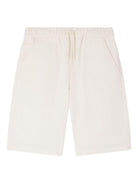 Shorts Elgar per bambino Bonpoint bianchi con coulisse - Rubino Kids