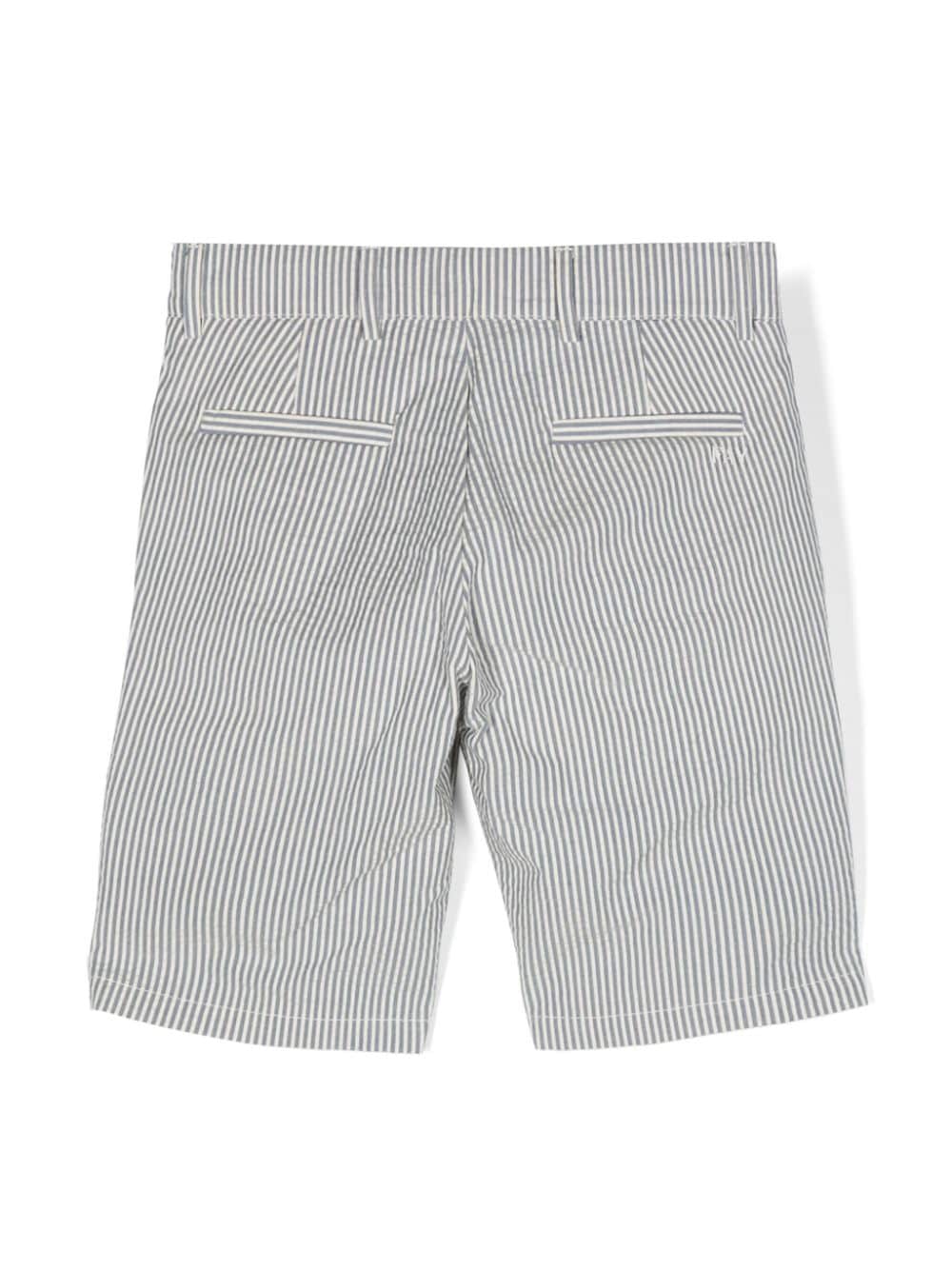 Shorts in cotone seersucker rigato - Rubino Kids