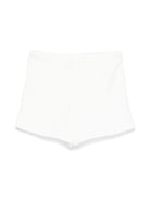 Shorts in crêpe per bambina Elisabetta Franchi La Mia Bambina bianco con fodera integrale - Rubino Kids