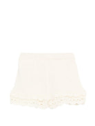 Shorts Mekylana per neonata Louise Misha bianco con bordo a smerlo - Rubino Kids