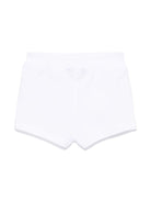 Shorts Noisette per neonato K Way Kids bianco con logo in gomma - Rubino Kids