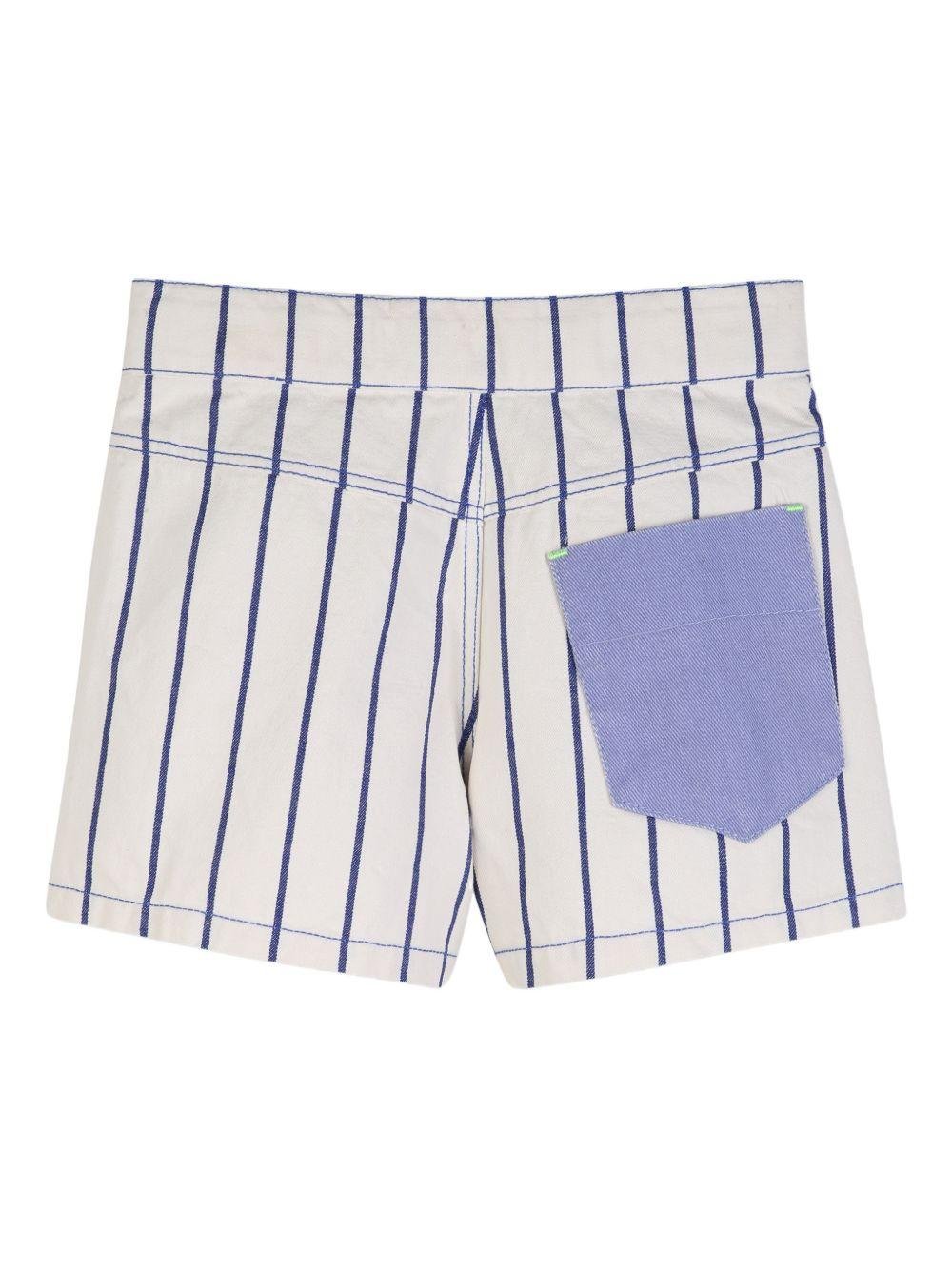 Shorts per bambina Billieblush multicolore con design a righe - Rubino Kids