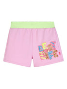Shorts per bambina Billieblush rosa con paillettes - Rubino Kids