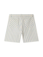Shorts per bambina Bonpoint azzurro a righe - Rubino Kids