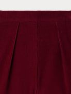 Shorts per bambina Bonpoint rossi con texture a coste - Rubino Kids