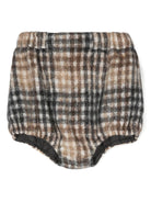 Shorts per bambina Douuod Kids a quadri con effetto pettinato - Rubino Kids
