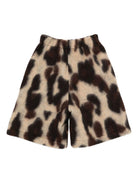 Shorts per bambina Douuod Kids beige con stampa astratta - Rubino Kids