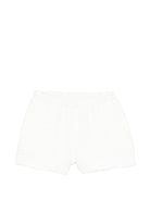 Shorts per bambina Douuod Kids bianchi con finitura in rilievo - Rubino Kids