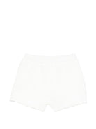 Shorts per bambina Douuod Kids bianchi con finitura in rilievo - Rubino Kids