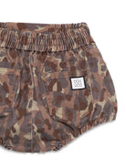 Shorts per bambina Douuod Kids marrone con stampa camouflage - Rubino Kids