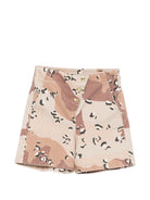 Shorts per bambina Douuod Kids multicolor con motivo camouflage - Rubino Kids